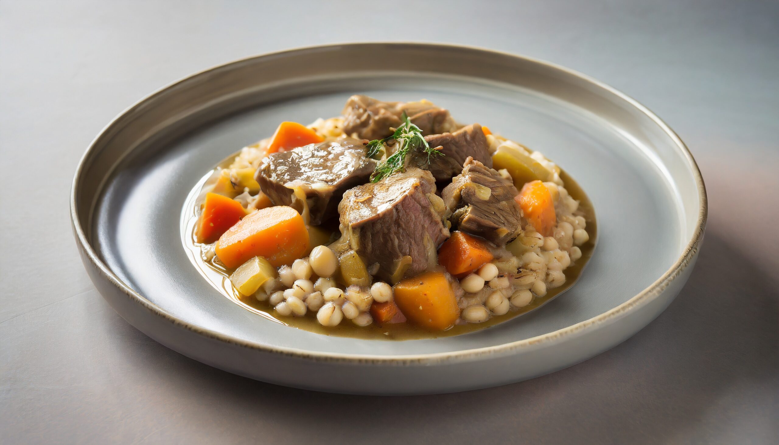 Hearty Beef Vegetable and Barley Stew