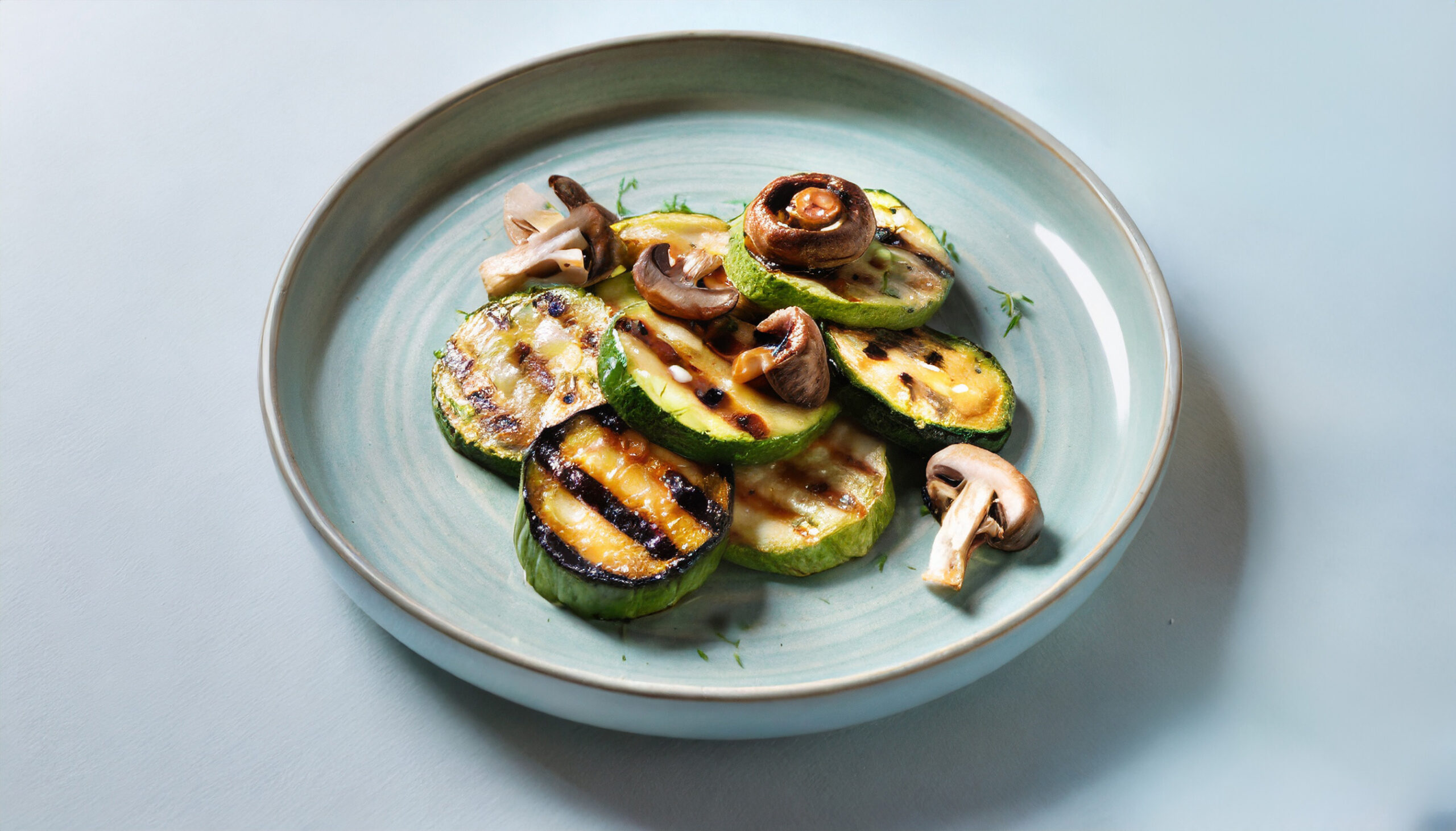 Grilled Zucchini and Mushrooms